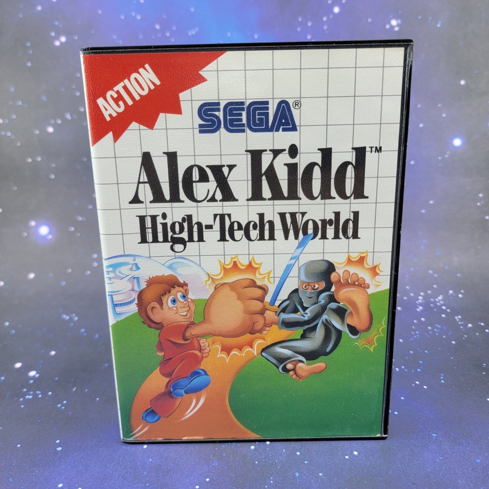 Alex Kidd High-Tech World Sega Master System 1989 CIB Case Manual 5116 Tonka